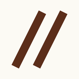 Brand favicon — double slash on cream
